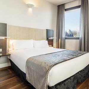 Habitación estándar vista oceanogràfic Hotel ILUNION Aqua 4 Valencia